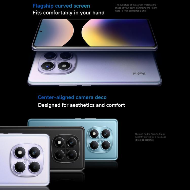 Xiaomi Redmi Note 14 Pro 4G Global, 12GB+256GB, In-screen Fingerprint, 6.67 inch Xiaomi HyperOS Helio G100-Ultra Octa Core, NFC, Network: 4G, Note 14 Pro 4G, 12GB+256GB(Black), Note 14 Pro 4G, 12GB+256GB(Blue) Xiaomi Redmi Note 14 Pro 4G Global, 12GB+256GB, In-screen Fingerprint, 6.67 inch Xiaomi HyperOS Helio G100-Ultra Octa Core, NFC, Network: 4G, Note 14 Pro 4G, 12GB+256GB(Black), Note 14 Pro 4G, 12GB+256GB(Blue)